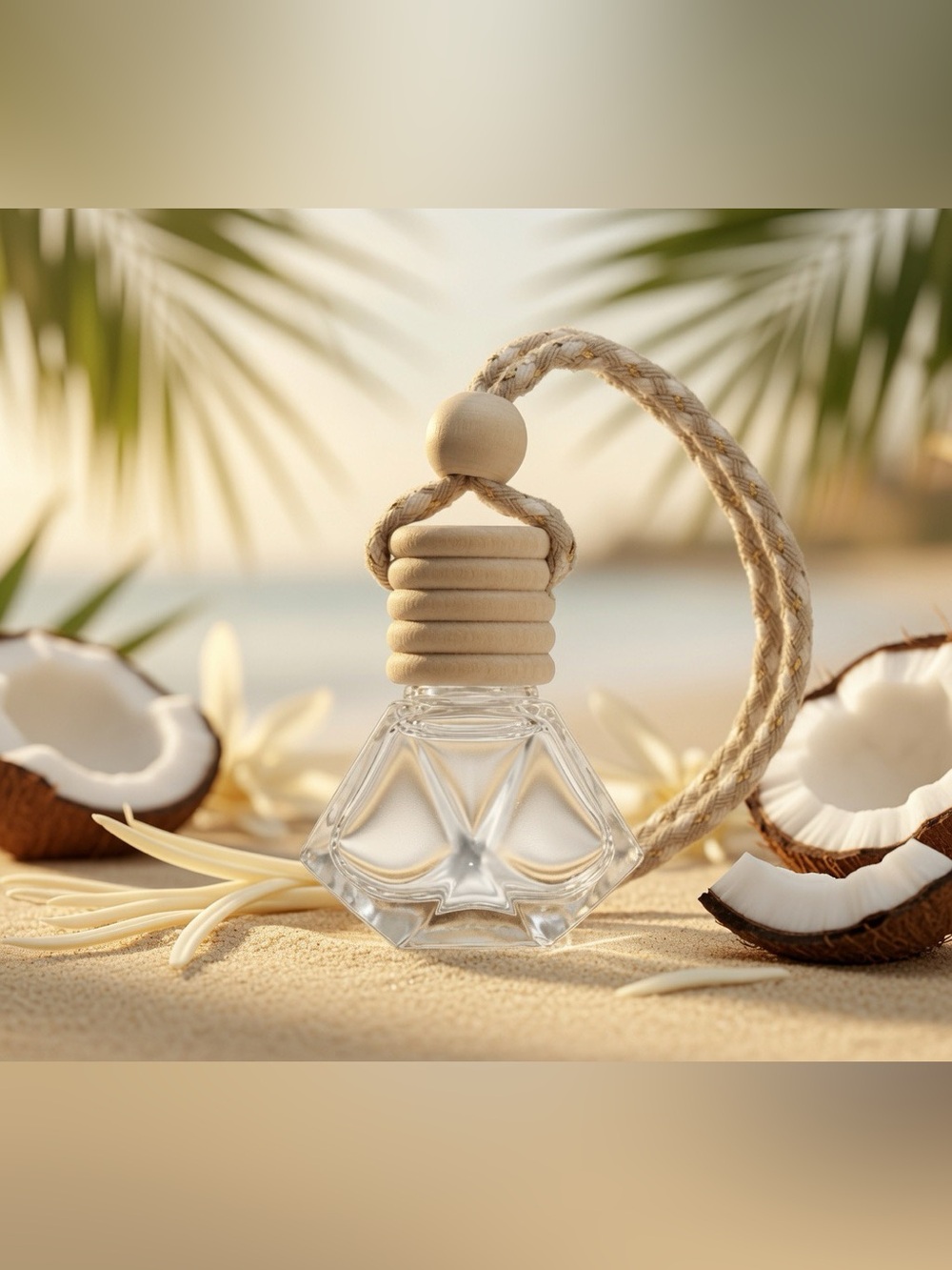 8ml Coconut Vanilla Car Freshie Diffuser Hanging Auto Air Freshener